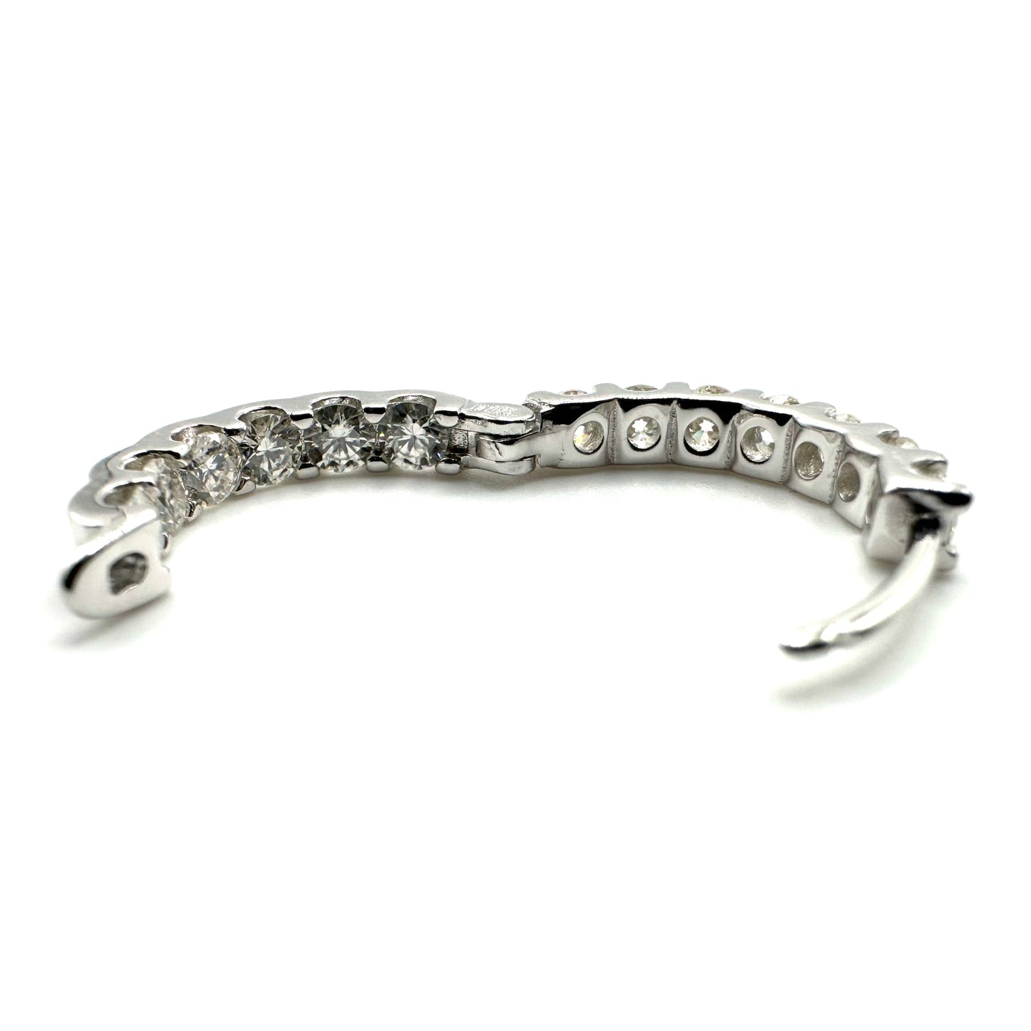 1.3ct Moissanite Huggie Earrings