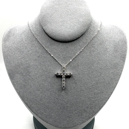 1.1ct Moissanite Cross Pendant
