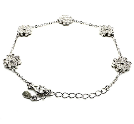 Moissanite Clover Bracelet