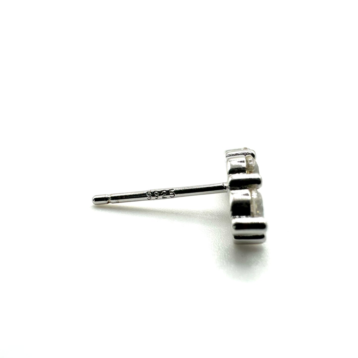 0.3ct Trilogy Stone Moissanite Earrings