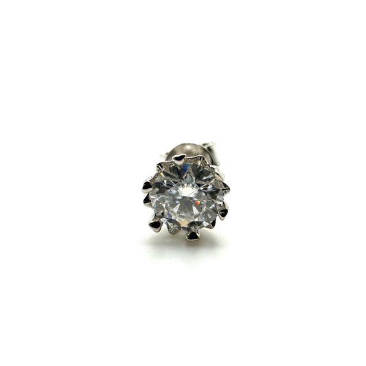 Moissanite Snowflake Earrings