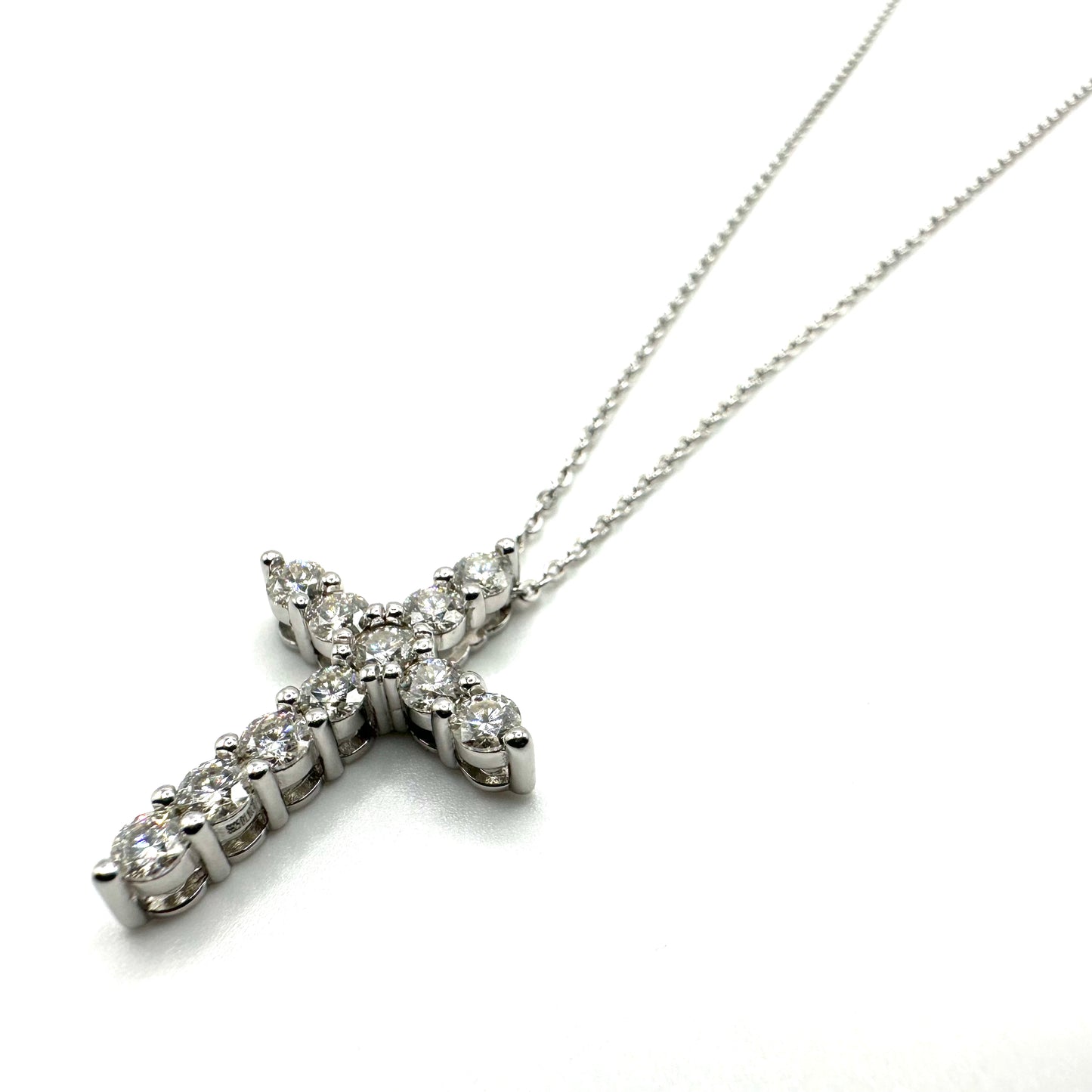 1.1ct Moissanite Cross Pendant