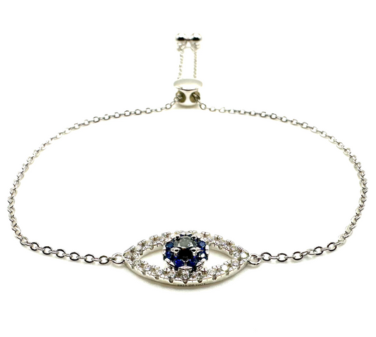 Moissanite Evil Eye Bracelet